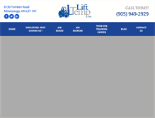 Tablet Screenshot of lifttemp.com